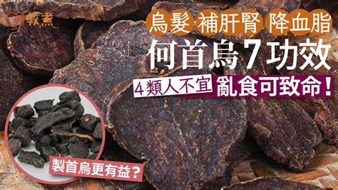 何首烏藥膳功效|何首烏功效｜黑髮補肝腎7好處製首烏更有益？4類人不 